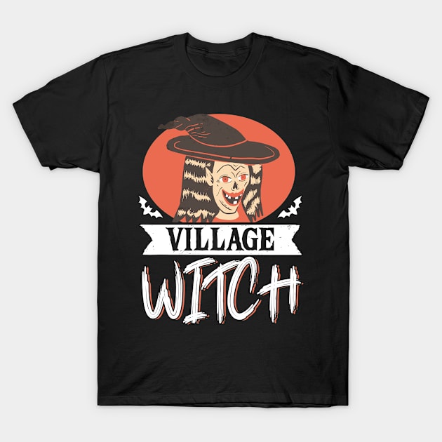 Halloween Village Witch Costume T-Shirt by Caskara